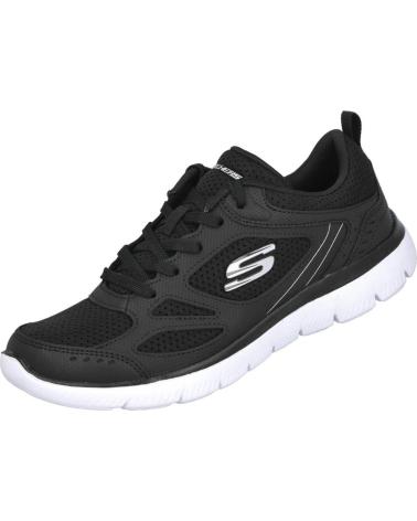 SKECHERS 12982 SUMMITS - SUITED MUJER NEGROBLANCO