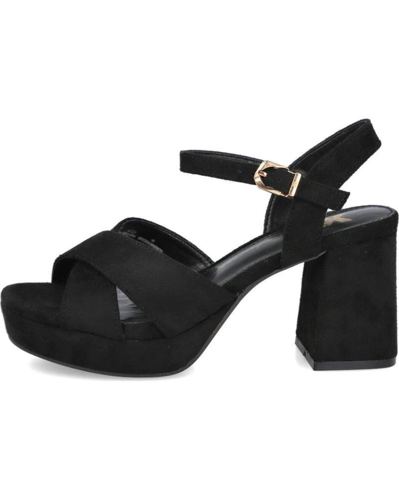 XTI 145288T SANDALIAS TACON PLATAFORMA MUJER NEGRO