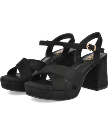 XTI 145288T SANDALIAS TACON PLATAFORMA MUJER NEGRO