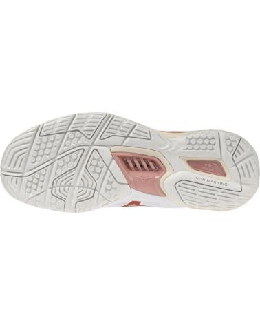 MIZUNO ZAPATILLAS WAVE STEALTH 6 BALONMANO-VOLEY-BADMINTON BLANCAS BLANCO-ROJO