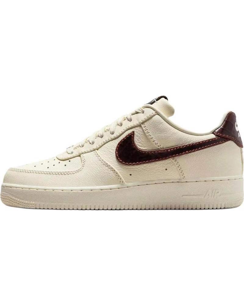 NIKE AIR FORCE 1 07 ZAPATILLA CASUAL HOMBRE BLANCO MARRÓN BLANCO