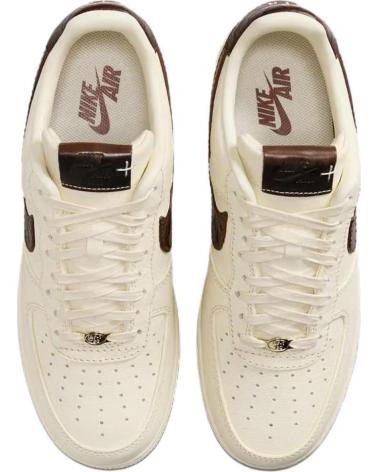NIKE AIR FORCE 1 07 ZAPATILLA CASUAL HOMBRE BLANCO MARRÓN BLANCO