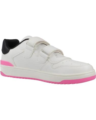 GEOX J WASHIBA GIRL ZAPATILLAS CASUAL NIÑA CIERRE VELCRO BLANCO C0404 C0404
