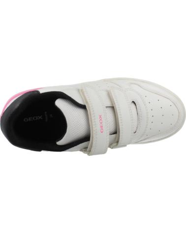 GEOX J WASHIBA GIRL ZAPATILLAS CASUAL NIÑA CIERRE VELCRO BLANCO C0404 C0404
