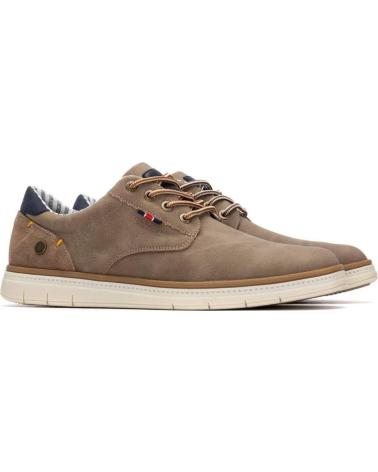 ZAPATOS CASUAL REFRESH 175558-03 DE LONA PARA HOMBRE TAUPE