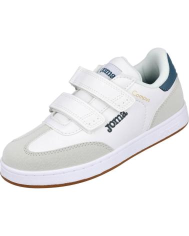 ZAPATILLAS DEPORTIVAS NIÑOS JOMA CAMPUS JR-2603 VELCRO BLANCO-AZUL BLANCO-AZUL