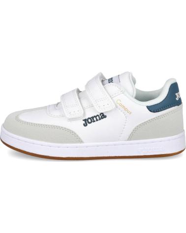 ZAPATILLAS DEPORTIVAS NIÑOS JOMA CAMPUS JR-2603 VELCRO BLANCO-AZUL BLANCO-AZUL