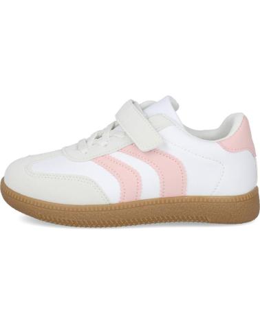 ZAPATILLAS CASUAL BUBBLE BOBBLE KIDS C1750 PARA NIÑA BLANCO ROSA