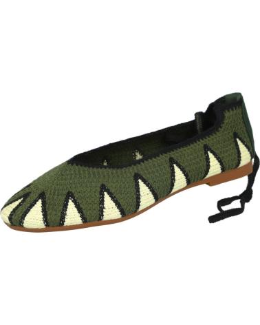 BAILARINAS DE CROCHET CON CINTAS BUONAROTTI AW-5701 PARA MUJER - VERDE VERDE