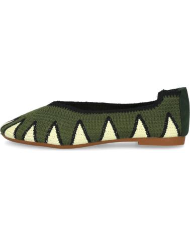 BAILARINAS DE CROCHET CON CINTAS BUONAROTTI AW-5701 PARA MUJER - VERDE VERDE