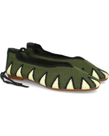 BAILARINAS DE CROCHET CON CINTAS BUONAROTTI AW-5701 PARA MUJER - VERDE VERDE