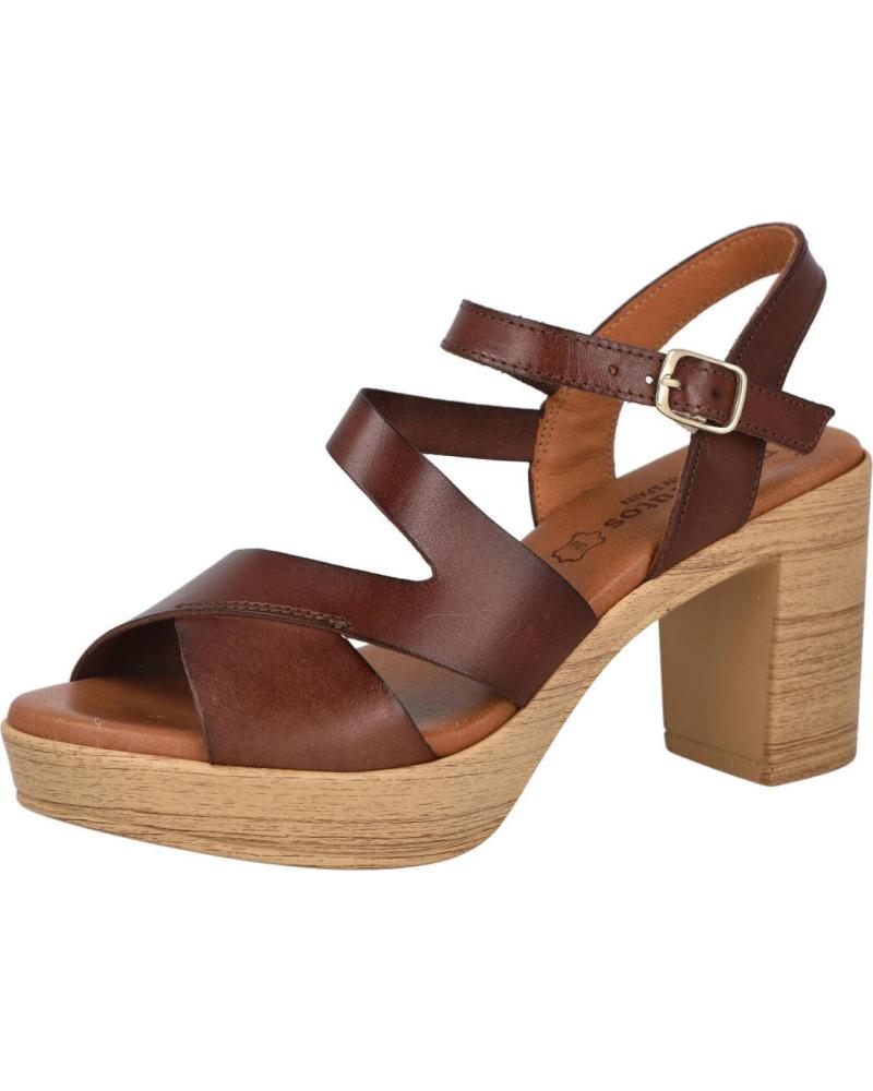 SANDALIAS DE TACÓN BUBBLE BOBBLE EVA FRUTOS 6899 MUJER MARRÓN MARRON