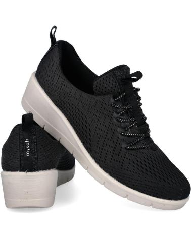 MYSOFT 22M200 ZAPATILLAS DEPORTIVAS MUJER NEGRO NEGRO