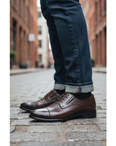 TIMBOS ZAPATO VESTIR HOMBRE CUERO 132477 MARRÓN OSCURO MARRóN