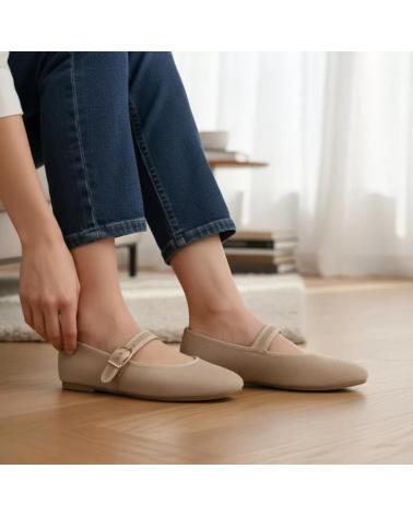 MERCEDITAS PLANAS TIMBOS 132437 MUJER KAKI/MARRÓN MARRóN