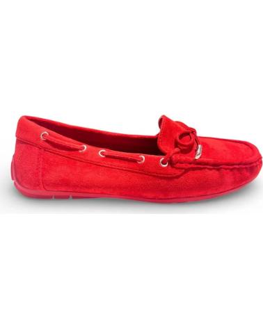 MOCASINES NÁUTICOS TIMBOS 132434 MUJER ROJO ROJO