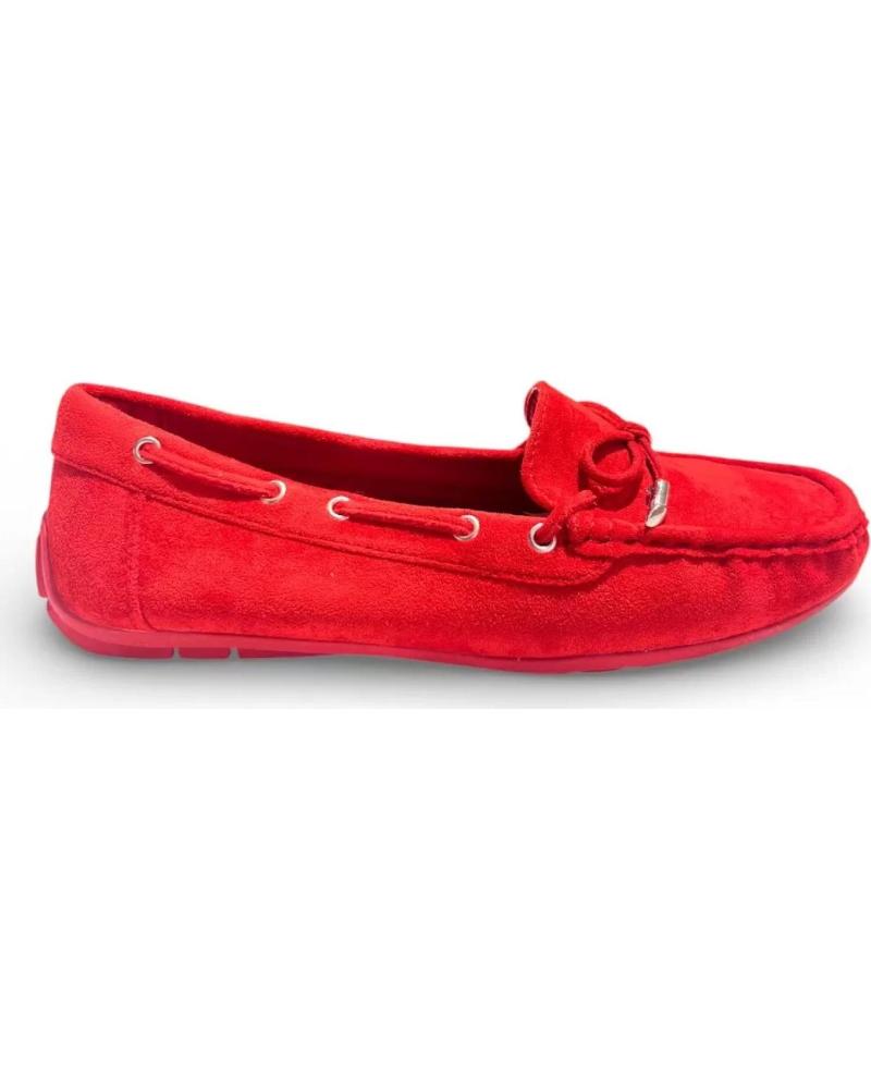 MOCASINES NÁUTICOS TIMBOS 132434 MUJER ROJO ROJO
