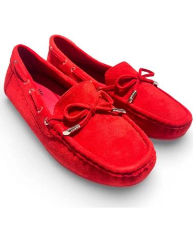 MOCASINES NÁUTICOS TIMBOS 132434 MUJER ROJO ROJO
