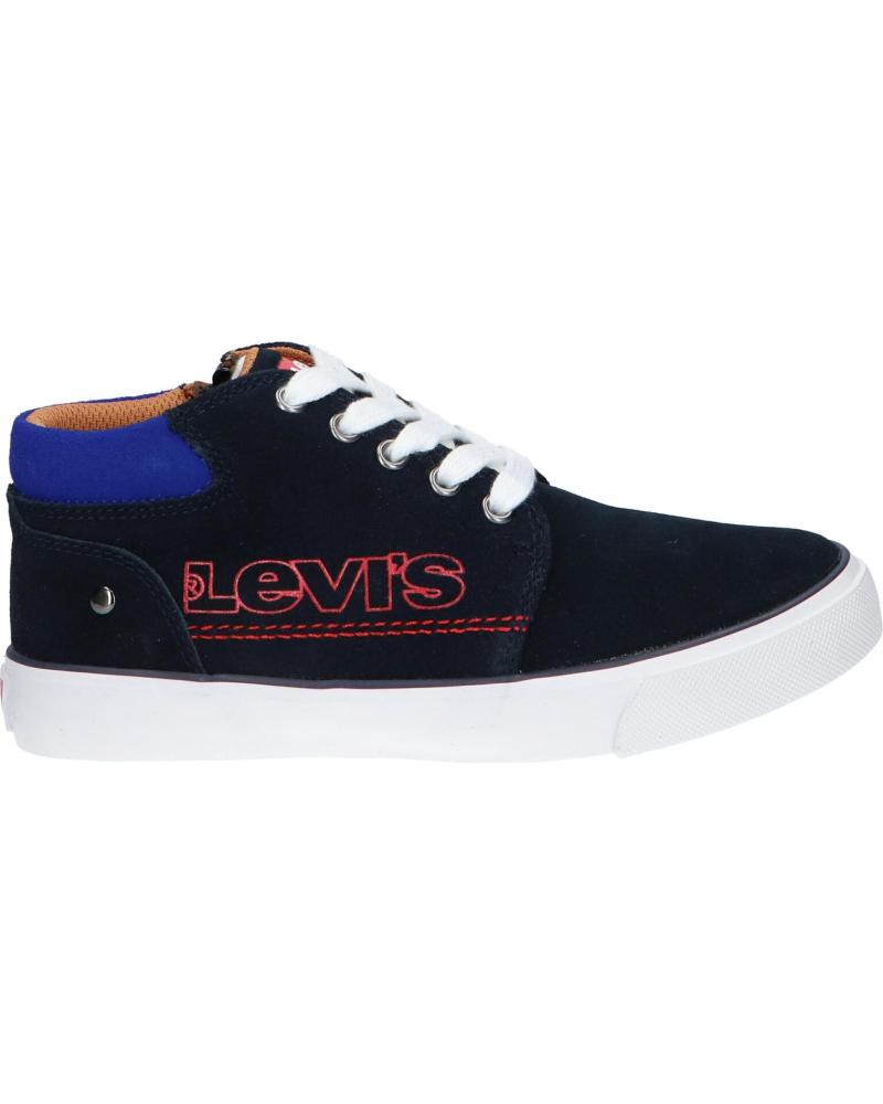 girl and boy Mid boots LEVIS 508650 PATOUCH MARINE BLEU