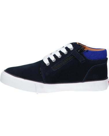 girl and boy Mid boots LEVIS 508650 PATOUCH MARINE BLEU