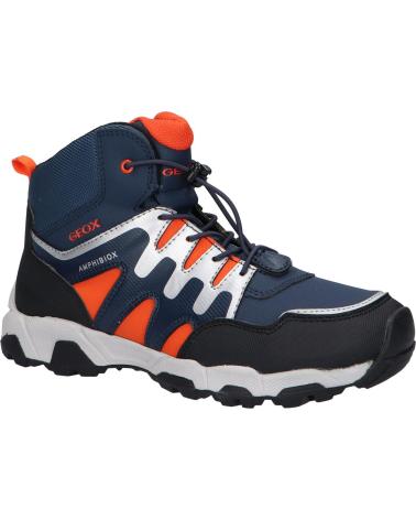 boy Mid boots GEOX J263ZA 0CEFU J MAGNETAR C0820 NAVY-ORANGE