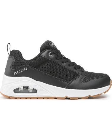 SKECHERS ZAPATILLAS EN MULTICOLOR PARA MUJER BLACK DURALEATHER-MESH TRIM
