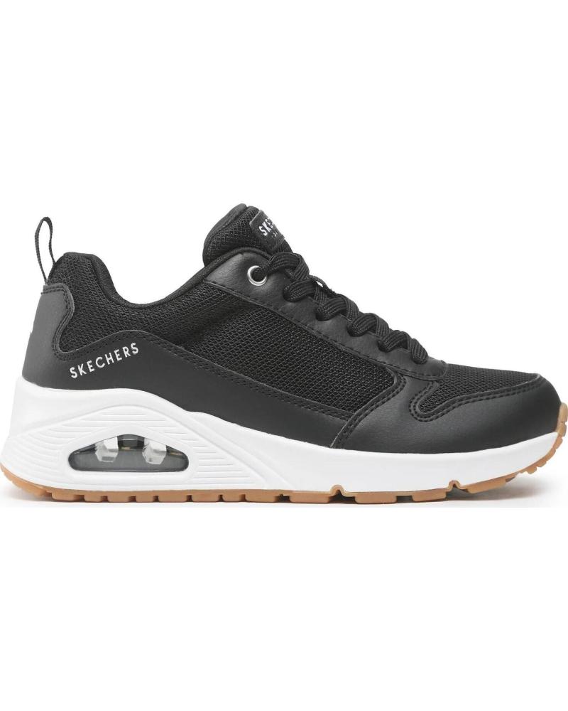 SKECHERS ZAPATILLAS EN MULTICOLOR PARA MUJER BLACK DURALEATHER-MESH TRIM