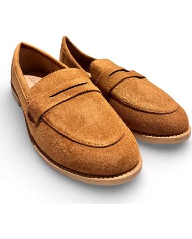 TIMBOS MOCASSINS RASOS FEMININOS TIMBOS COR CARAMELO MARRóN