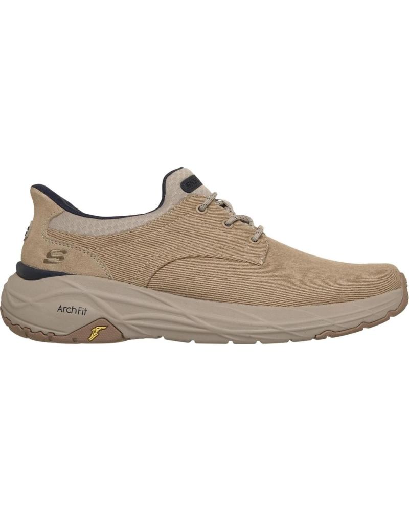 SKECHERS SKECHERS SLIP-INS RELAXED FIT MAVERICK WOLFE TAUPE MASCULINO TAUPE