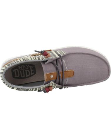 ZAPATOS CASUALES HEY DUDE ELLIE FESTIVAL MUJER GRIS GRIS