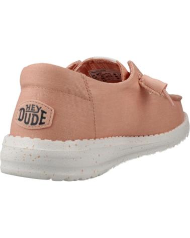 HEY DUDE SAPATOS CASUAIS HEY DUDE WENDY CANVAS BAY ROSA FEMININO PINK