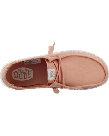 HEY DUDE SAPATOS CASUAIS HEY DUDE WENDY CANVAS BAY ROSA FEMININO PINK