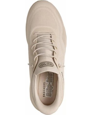 SKECHERS ZAPATILLAS UNO GLIDE-STEP AIR GLIDERS BLANCO NATURAL 183421- AZUL MARINO