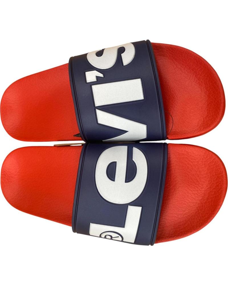 LEVIS CHINELOS LEVI´S POOL JUNE L VERMELHOS ROJO