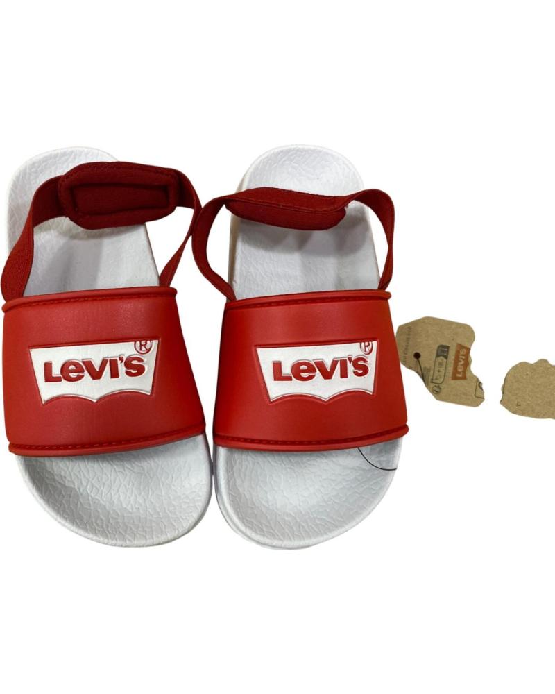LEVIS CHINELOS LEVI´S POOL MINI VERMELHOS PARA HOMEM E MULHER ROJO