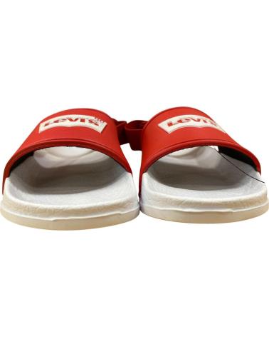 LEVIS CHINELOS LEVI´S POOL MINI VERMELHOS PARA HOMEM E MULHER ROJO