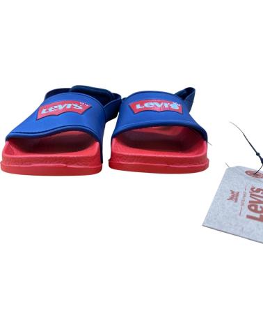 LEVIS CHINELOS LEVI´S POOL MINI PARA CRIANÇAS EM VERMELHO E AZUL AZUL