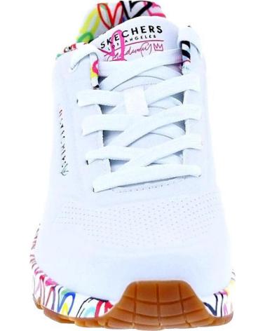 SKECHERS ZAPATOS MUJER ZAPATILLAS BAJAS MODELO UNO LOVING BLANCO