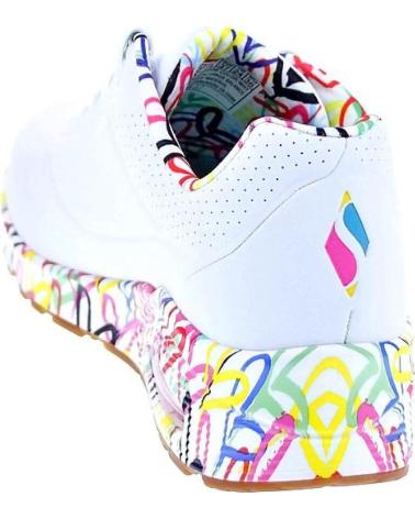 SKECHERS ZAPATOS MUJER ZAPATILLAS BAJAS MODELO UNO LOVING BLANCO