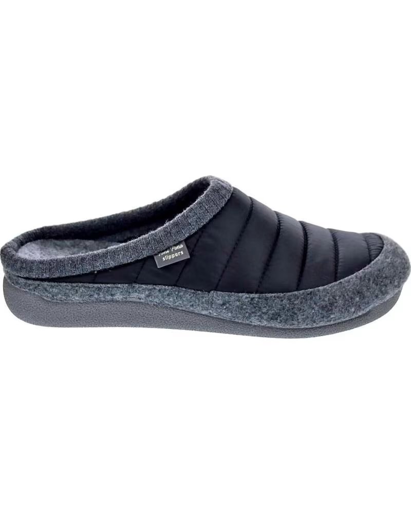 TONI PONS ZAPATILLAS DE CASA 223-NIX-TK EN AZUL PARA HOMBRE NEGRO