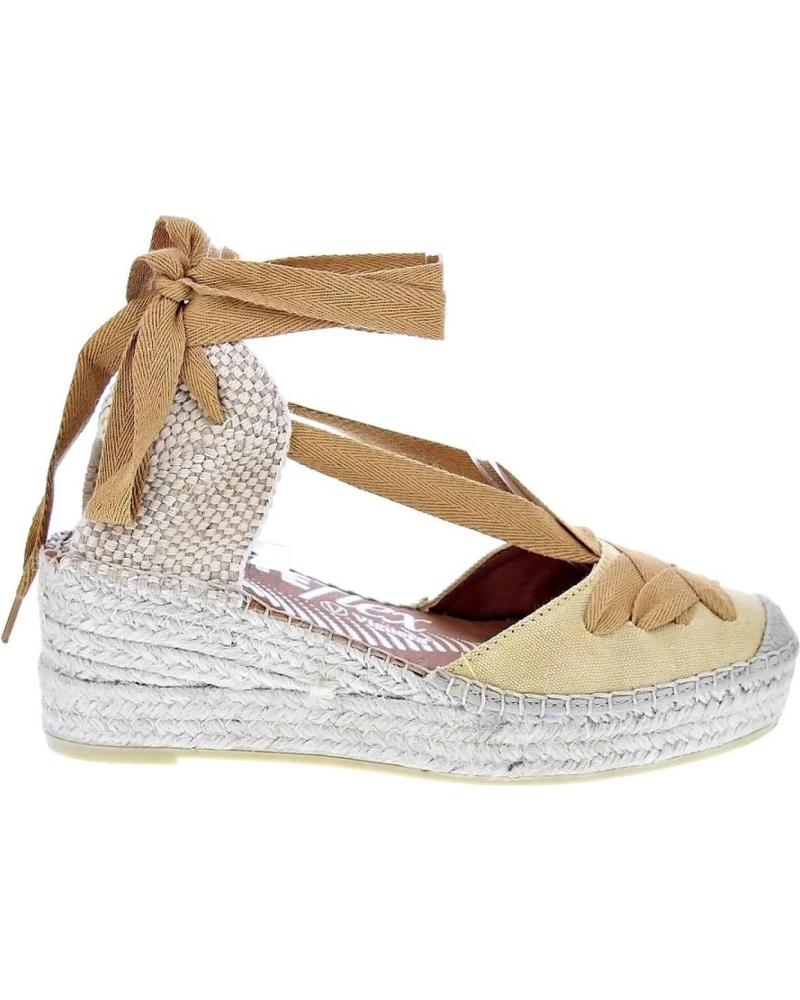 VIGUERA ALPARGATAS ANABELA VIGUERA WASH COM LAÇOS FEMININAS - AMARELO AMARILLO