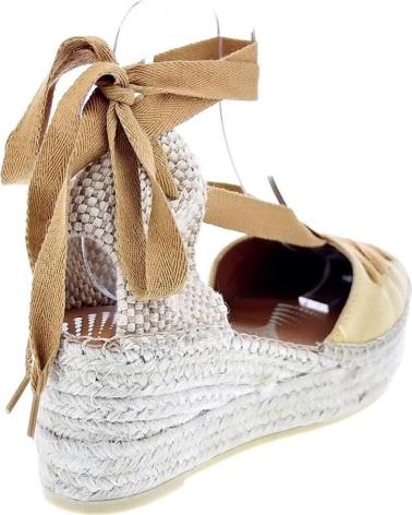 VIGUERA ALPARGATAS ANABELA VIGUERA WASH COM LAÇOS FEMININAS - AMARELO AMARILLO