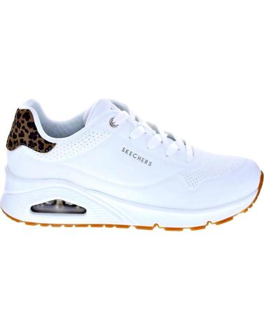 SKECHERS ZAPATOS ZAPATOS MUJER ZAPATILLAS BAJAS MODELO UNO JUNGLE BLANCO