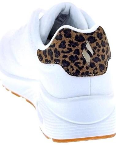 SKECHERS ZAPATOS ZAPATOS MUJER ZAPATILLAS BAJAS MODELO UNO JUNGLE BLANCO