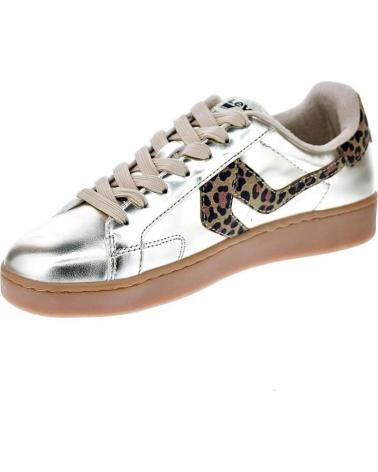 LEVIS ZAPATILLAS LEVIS SWIFT JR PARA NIÑA, COLOR DORADO CON ESTAMPADO DE LEOPARDO ORO