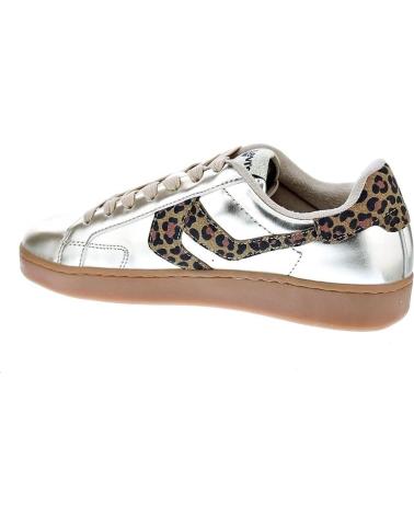 LEVIS ZAPATILLAS LEVIS SWIFT JR PARA NIÑA, COLOR DORADO CON ESTAMPADO DE LEOPARDO ORO