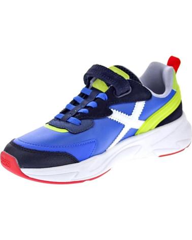 MUNICH ZAPATOS ZAPATOS NINO ZAPATILLAS MODELO MINI TRACK VCO 114 CO AZUL