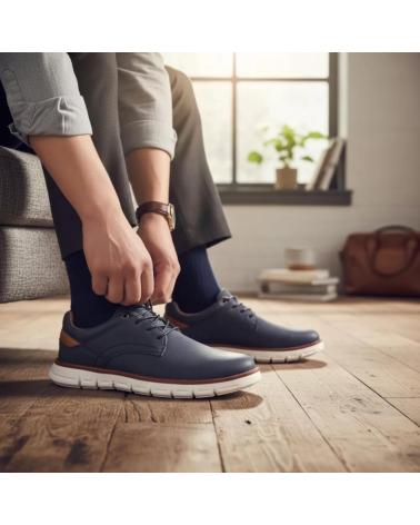 TIMBOS SAPATOS CASUAIS MASCULINOS TIMBOS MARINHO 132468 AZUL