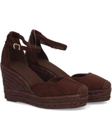 SANDALIAS DE CUÑA PUNTOSALAO CON TIRA AL TOBILLO EN YUTE VARIOS COLORES