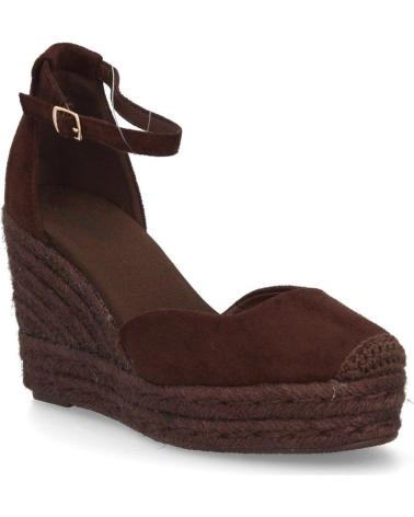 SANDALIAS DE CUÑA PUNTOSALAO CON TIRA AL TOBILLO EN YUTE VARIOS COLORES